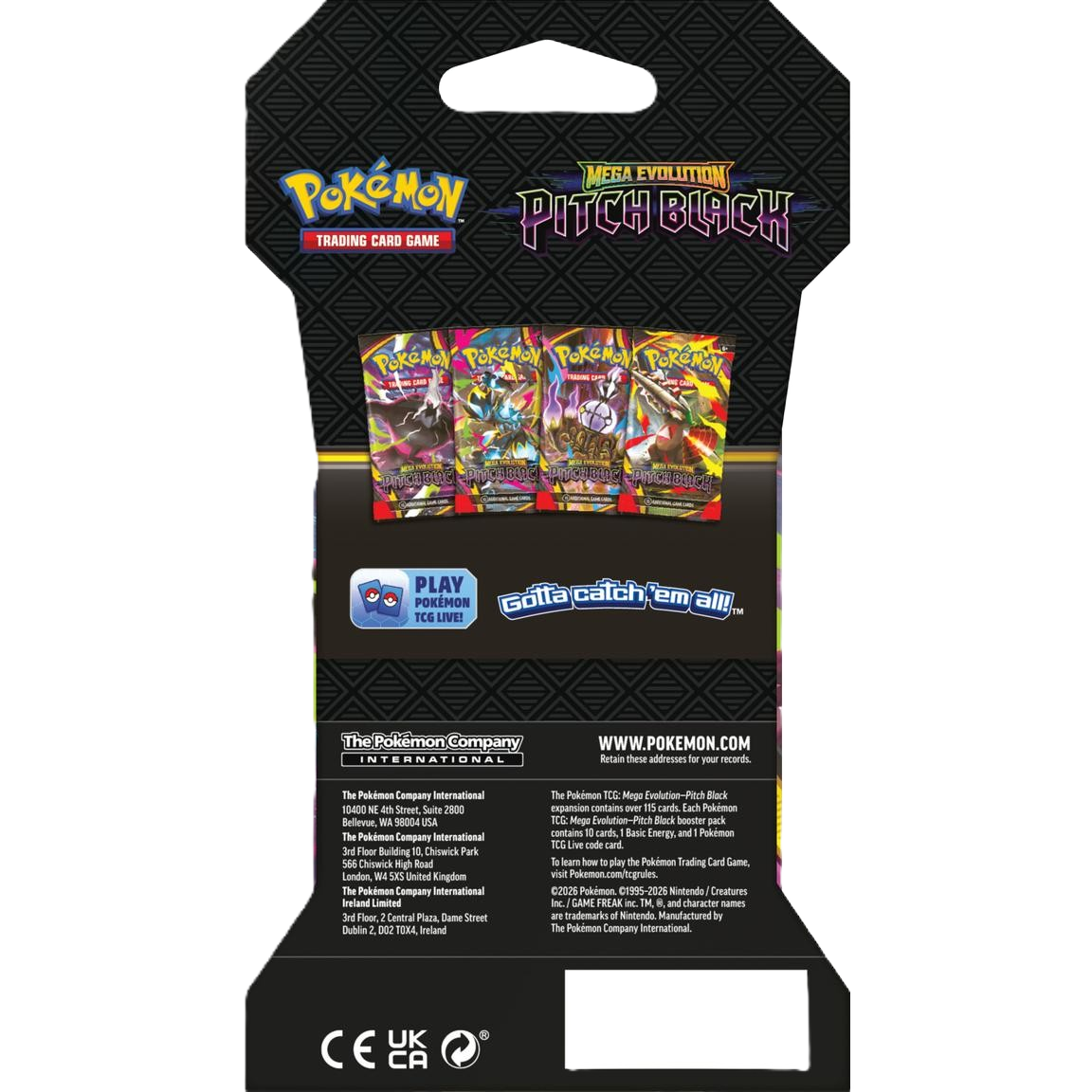 Pitch Black Sleeved Booster Pack (Art Packs)