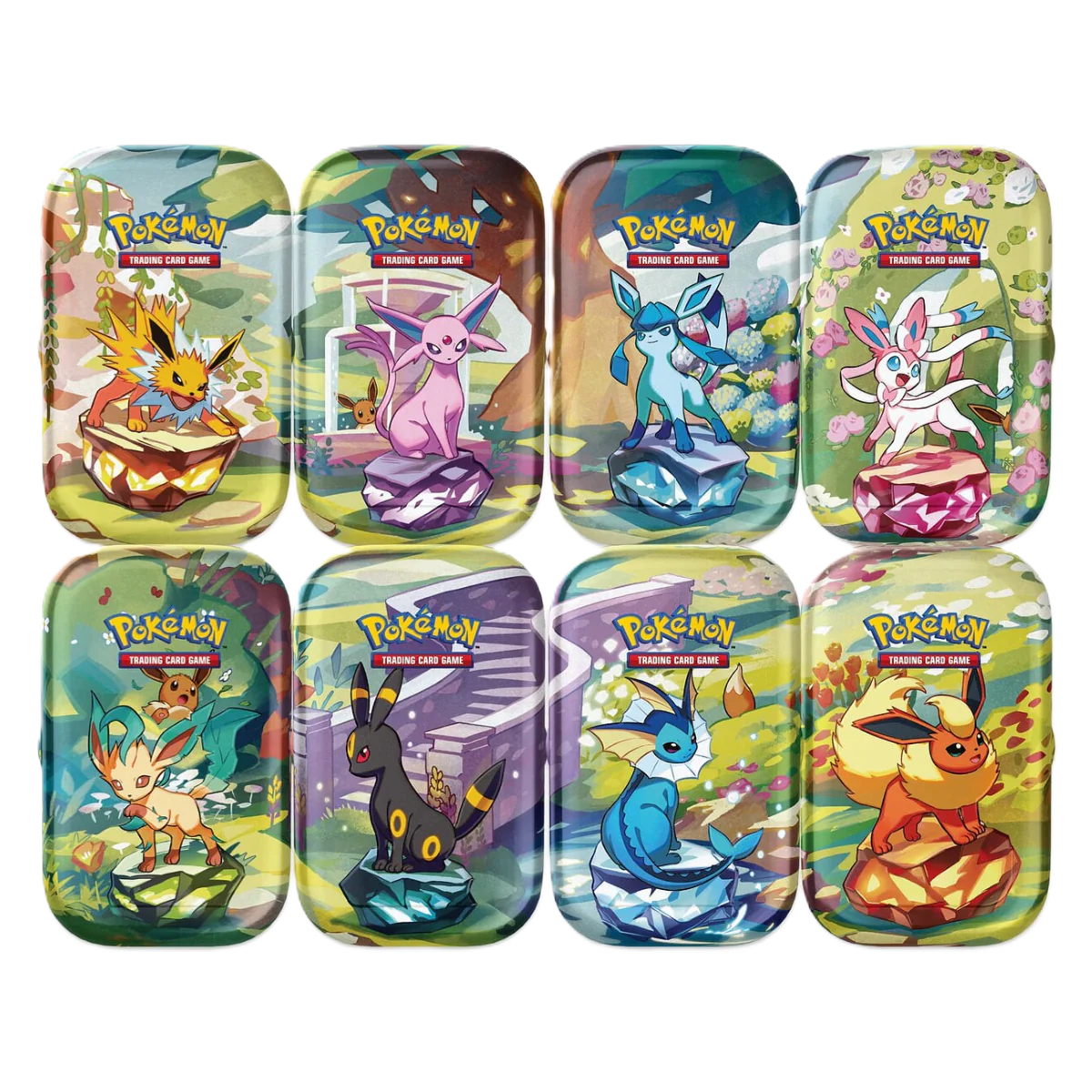 Prismatic Evolutions Mini Tin Display